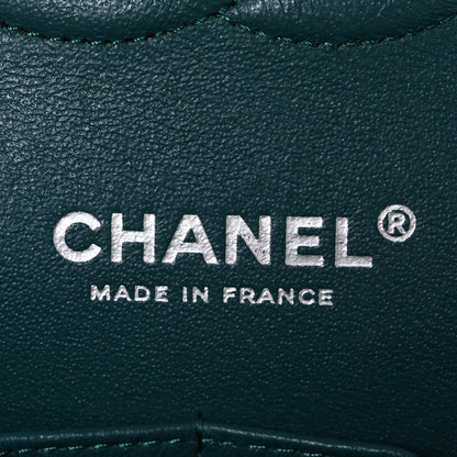 Chanel Caviar Quilted Medium Double Flap Dark Turquoise 6 of 10