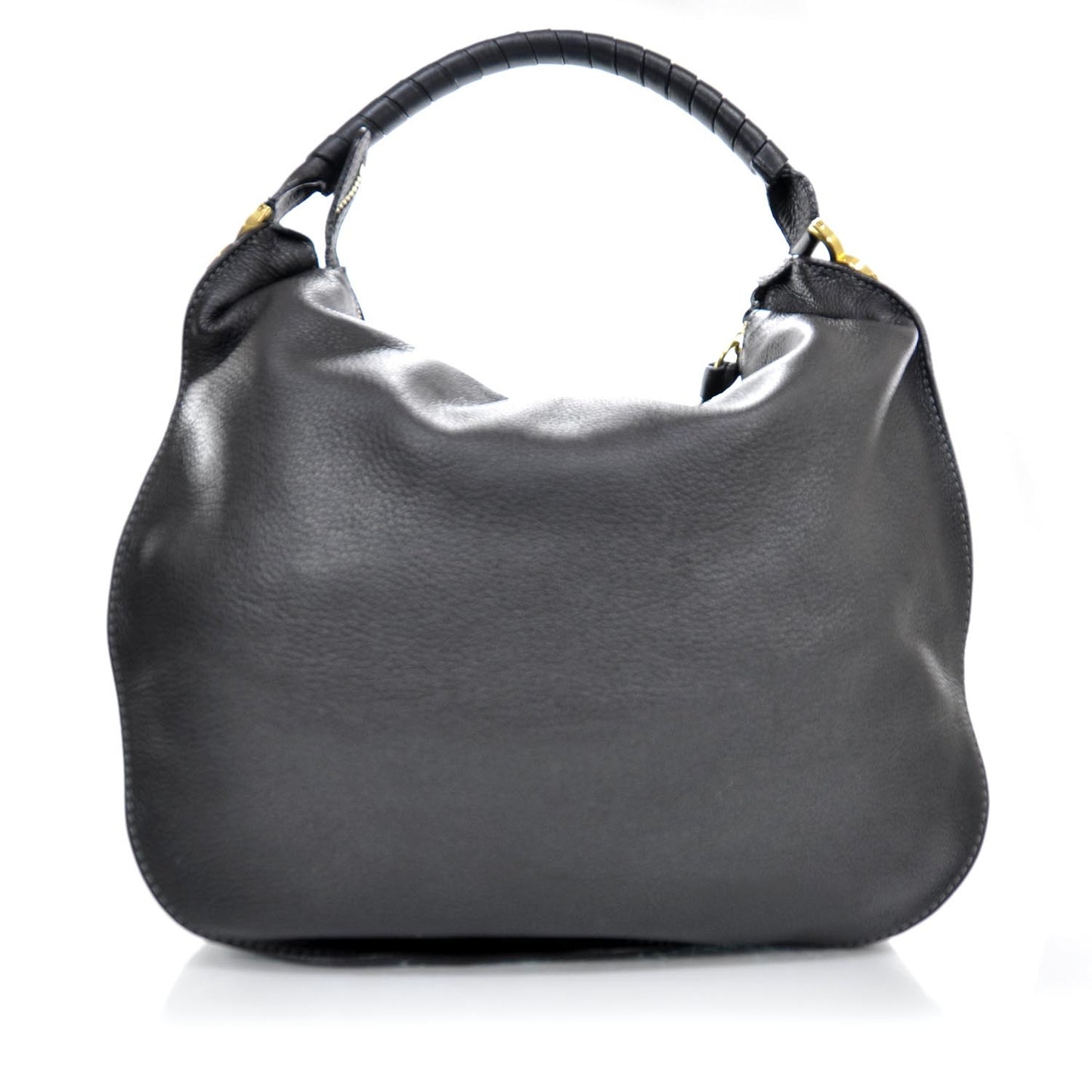 Leather Marcie Hobo Black