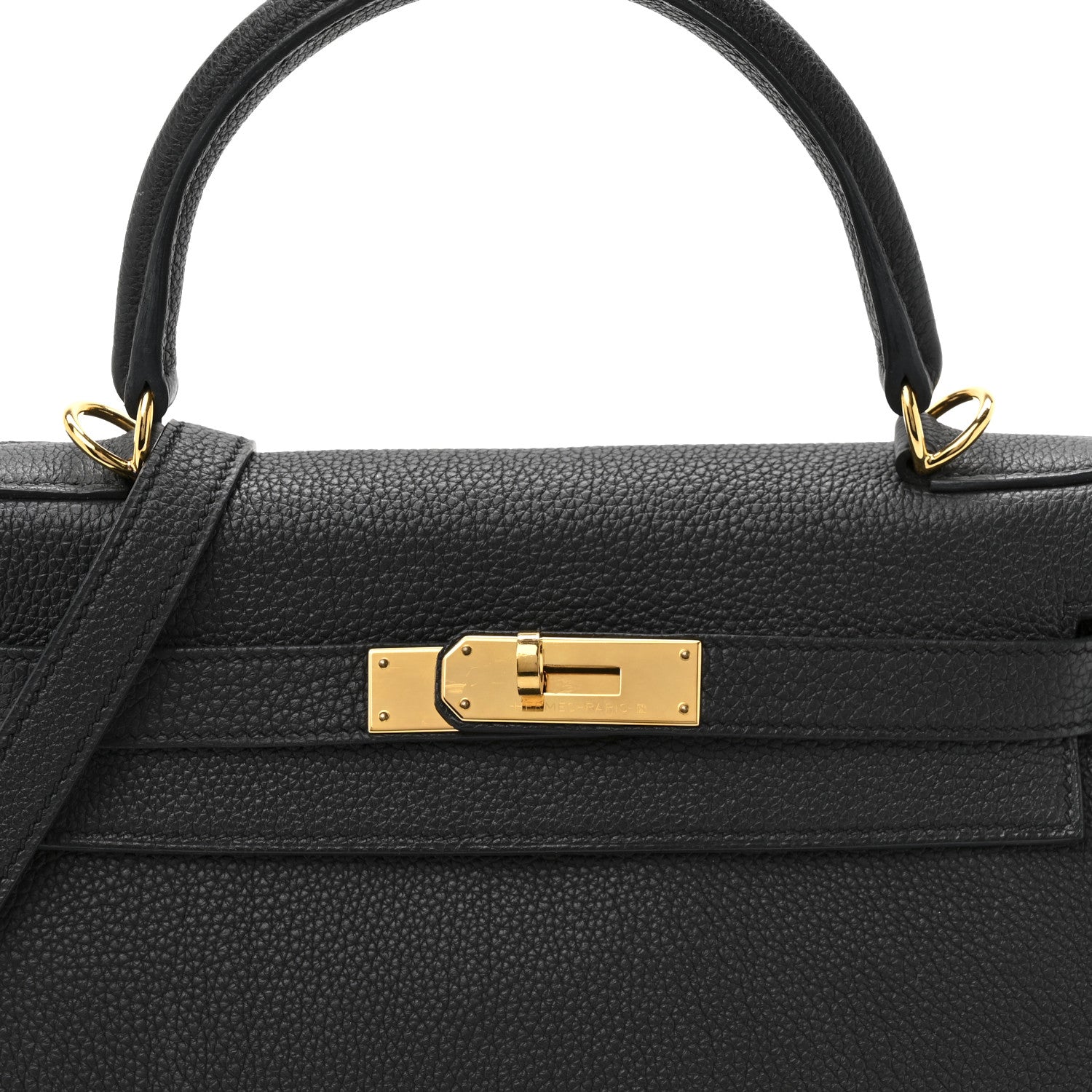 Hermes Togo Kelly Retourne 28 Black 7 of 9