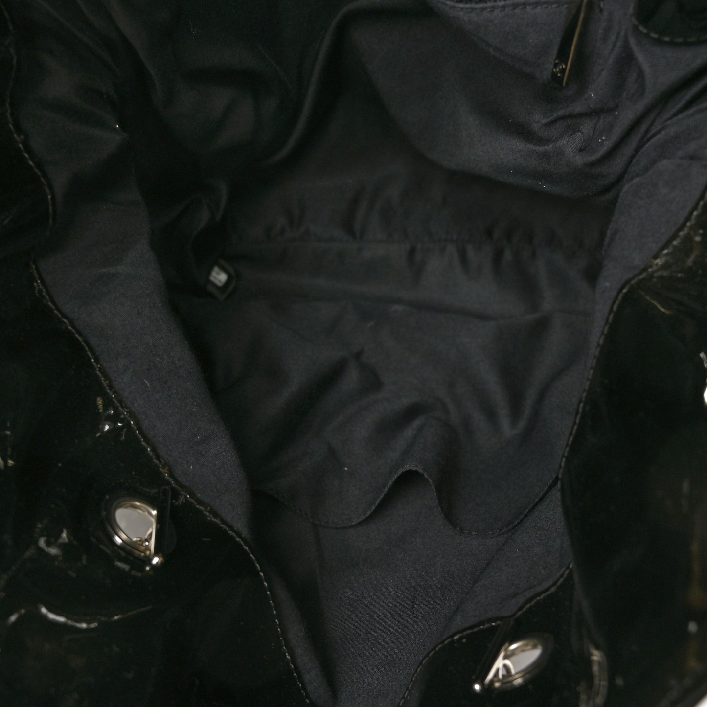Patent Crystal Strass Bonbons Tote Black