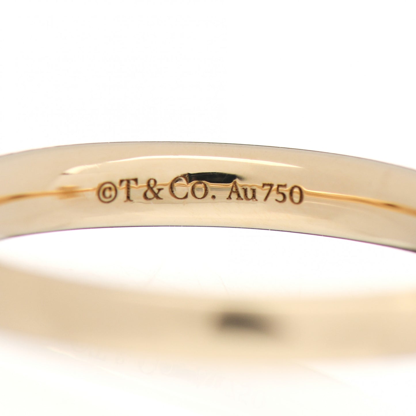 18K Yellow Gold Diamond T T1 Ring 50 5.5