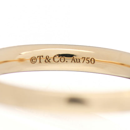 Tiffany 18K Yellow Gold Diamond T T1 Ring 50 5.5 4 of 5