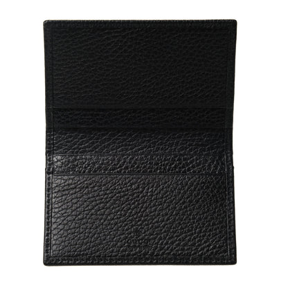 Gucci Pebbled Calfskin GG Marmont Card Case Black 4 of 4