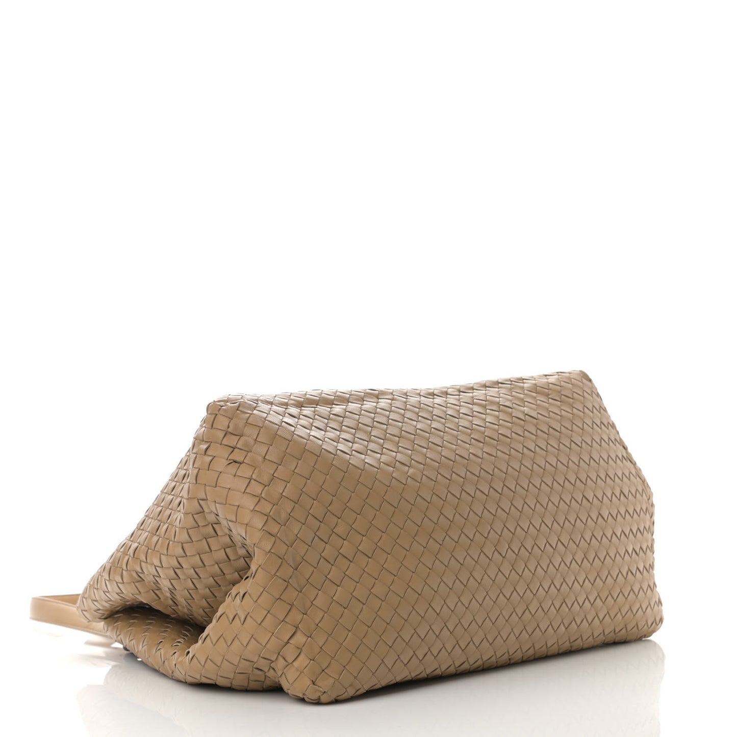 Nappa Intrecciato Large Seamless Tote Camel