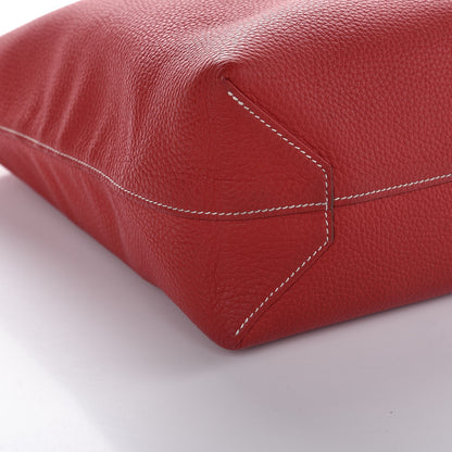 Hermes Taurillon Clemence Double Sens 36 Reversible Tote Peony Sanguine 9 of 10