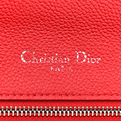 Christian Dior Grained Calfskin Medium Diorama Flap Bag Red 6 of 18