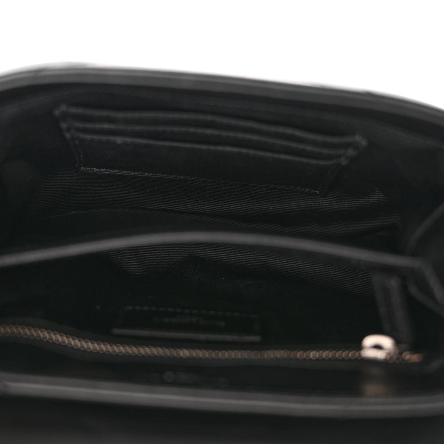 Calfskin Y Quilted Monogram Toy Loulou Crossbody Bag Black