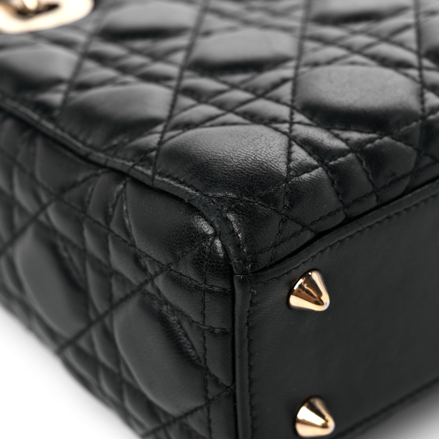 Lambskin Cannage Small My ABCDior Lady Dior Black