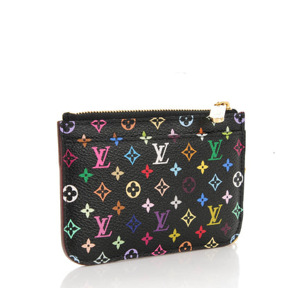 Louis Vuitton Monogram Multicolor Key Pouch Black Grenade 3 of 7