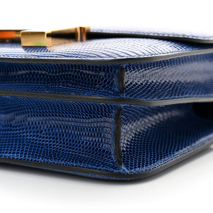 Hermes Lizard Constance 18 Bleu Saphir 10 of 13