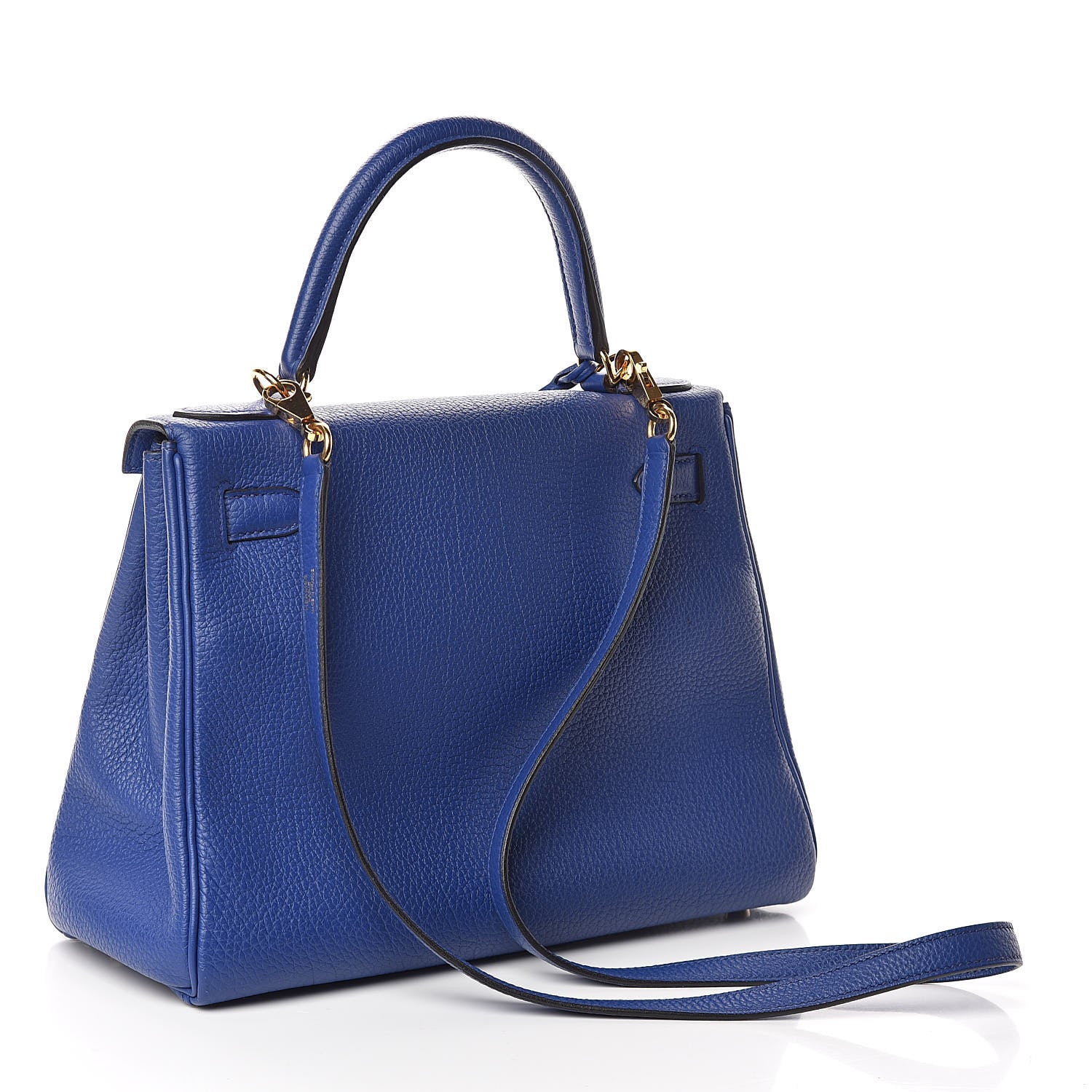 Hermes Togo Kelly Retourne 28 Bleu Electrique 3 of 37