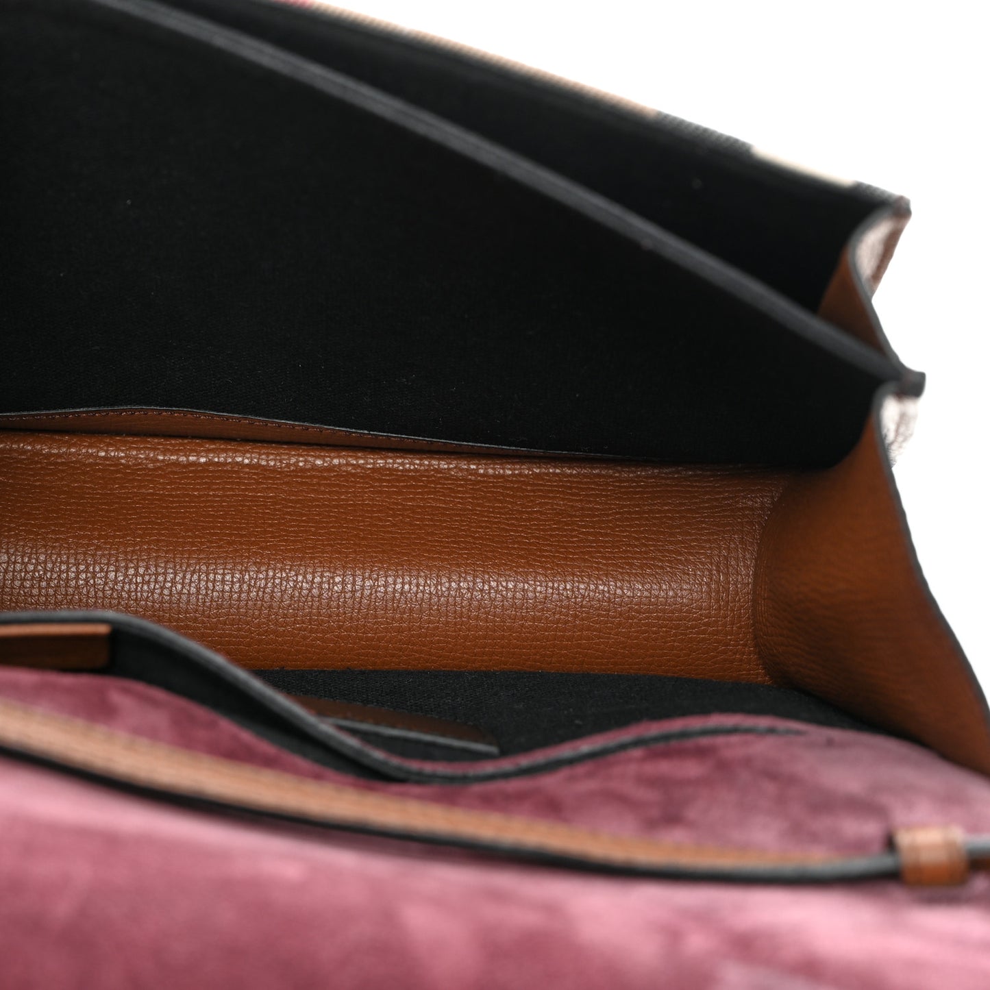 Derby Calfskin House Check Small Macken Crossbody Bag Tan