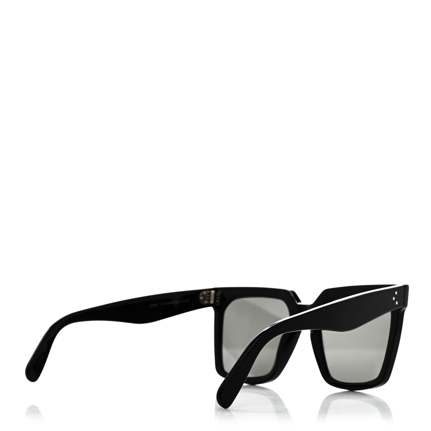Celine Acetate Polarized Oversized Sunglasses CL4055IN Black 4 of 7