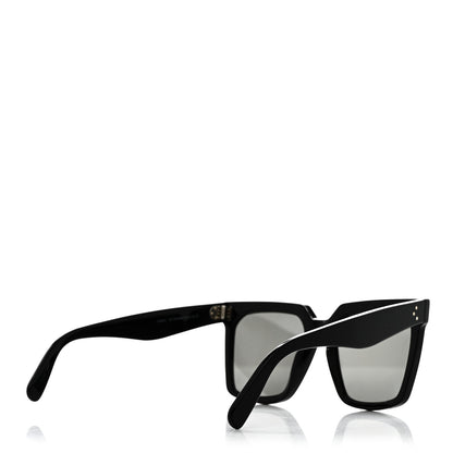 Celine Acetate Polarized Oversized Sunglasses CL4055IN Black 4 of 7