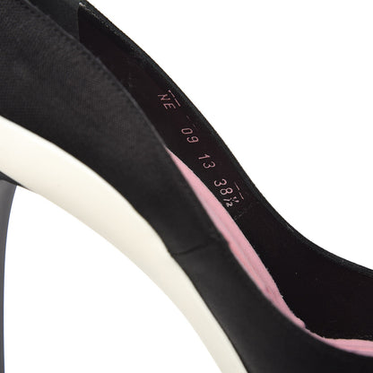 Christian Dior Canvas Def Cruise Pumps 38.5 Black 10 of 11