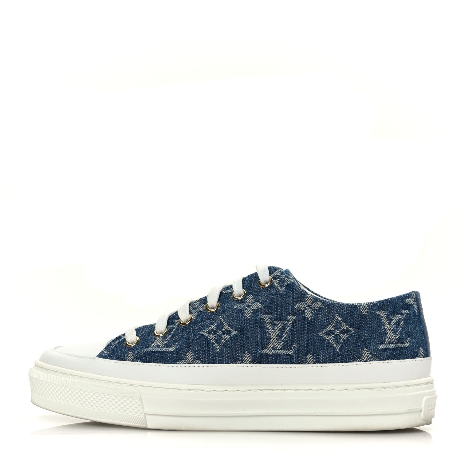 Louis Vuitton Denim Monogram Stellar Sneakers 37 Bleu Jeans Blue 1 of 8