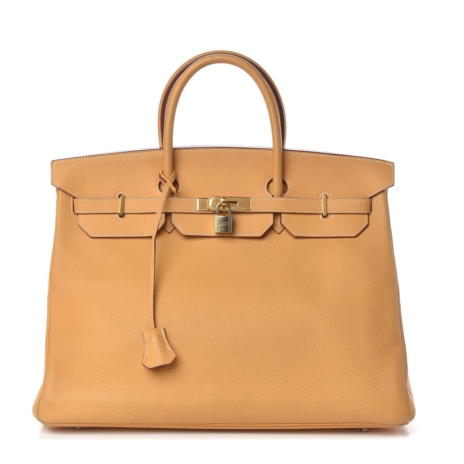 Hermes Taurillon Clemence Birkin 40 Sable 1 of 44