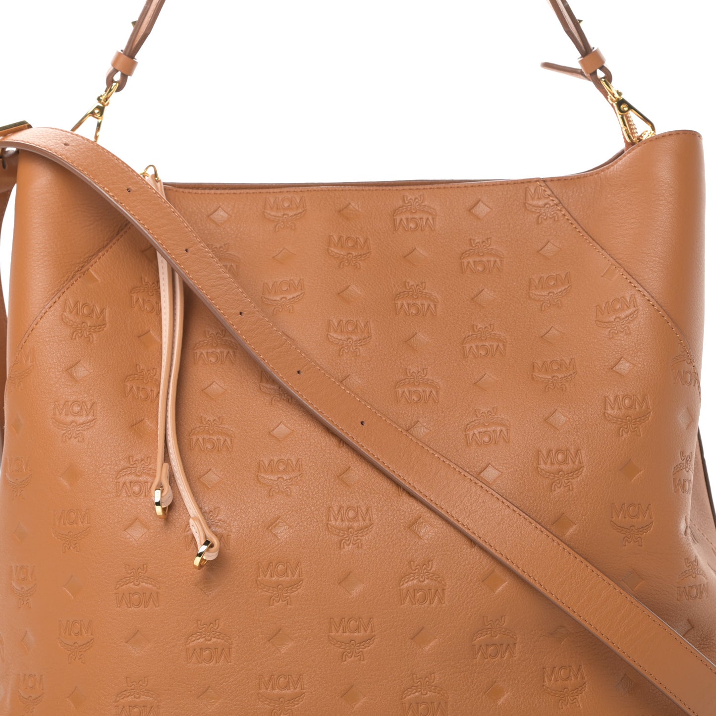 Calfskin Ottomar Monogram Large Klara Hobo Cognac