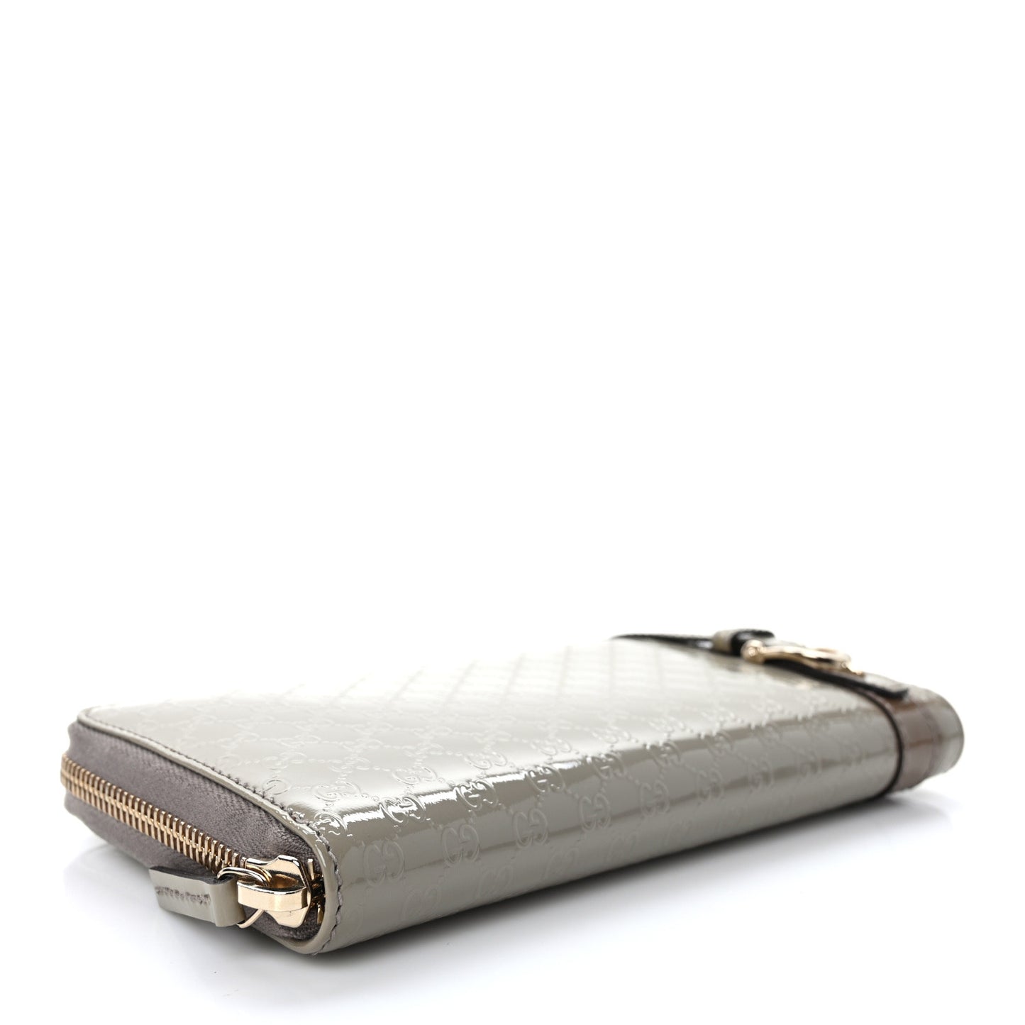 Patent Microguccissima Nice Zip Around Wallet