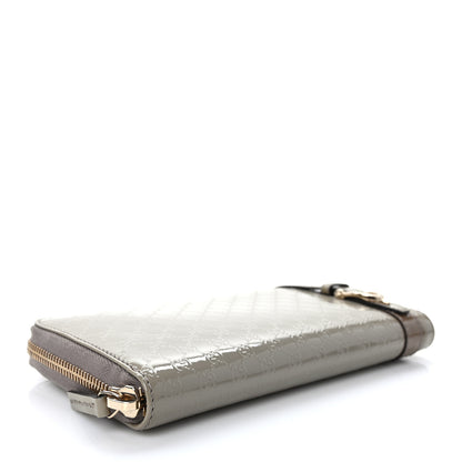 Gucci Patent Microguccissima Nice Zip Around Wallet 4 of 8