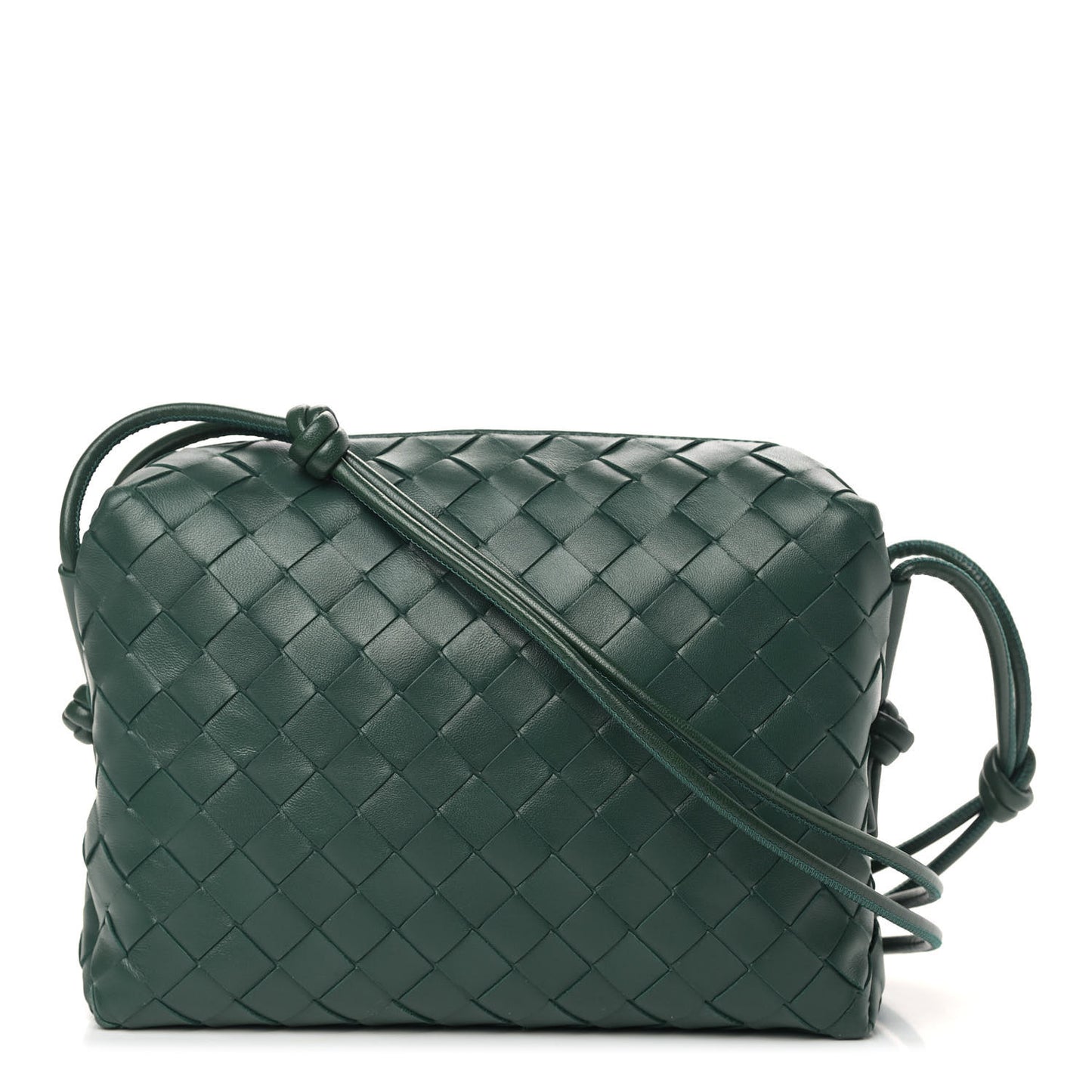 Nappa Intrecciato Small Loop Camera Bag Raintree
