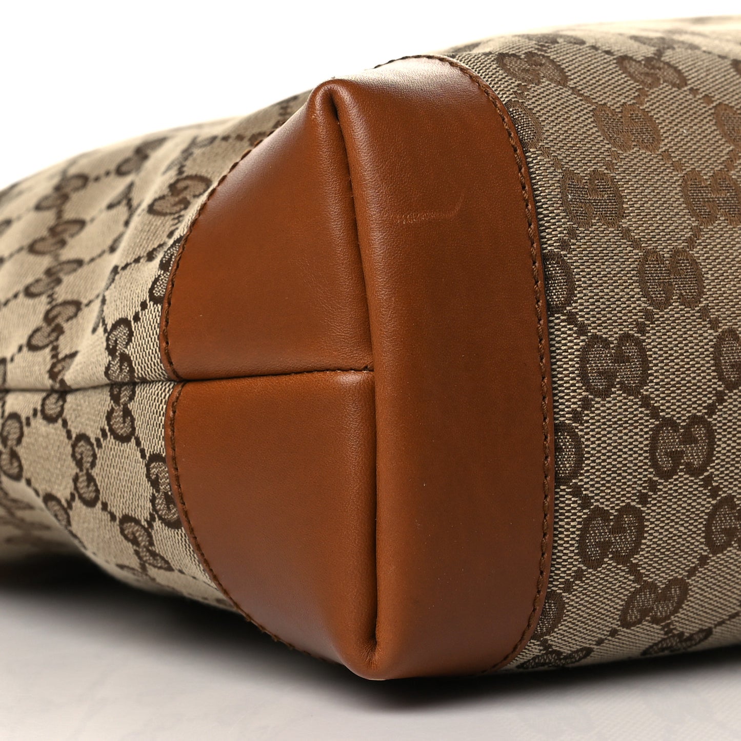 Monogram Large Flat Messenger Bag Brown