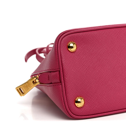 Prada Saffiano Lux Small Promenade Tote Peonia 9 of 10