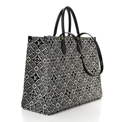 Louis Vuitton Jacquard Since 1854 Onthego GM Grey 3 of 10