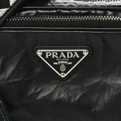 Prada Nappa Antique Multi-Pocket Shoulder Bag Black 7 of 9