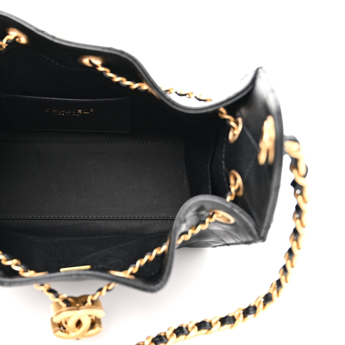 Caviar Quilted Mini Chanel 25 Handbag Black