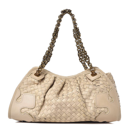 Bottega Veneta Nappa Intrecciato Small Chain Shoulder Bag Limo 1 of 10