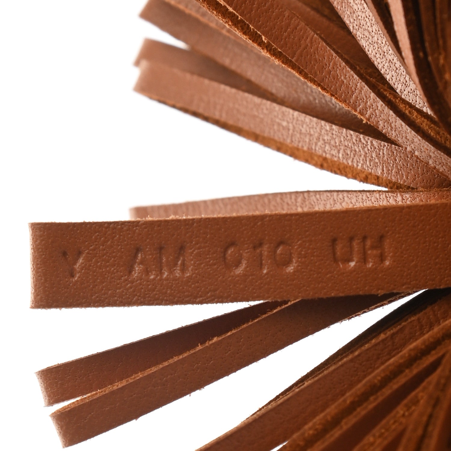 Hermes Lambskin Carmen Tassel Key Holder Gold 5 of 6