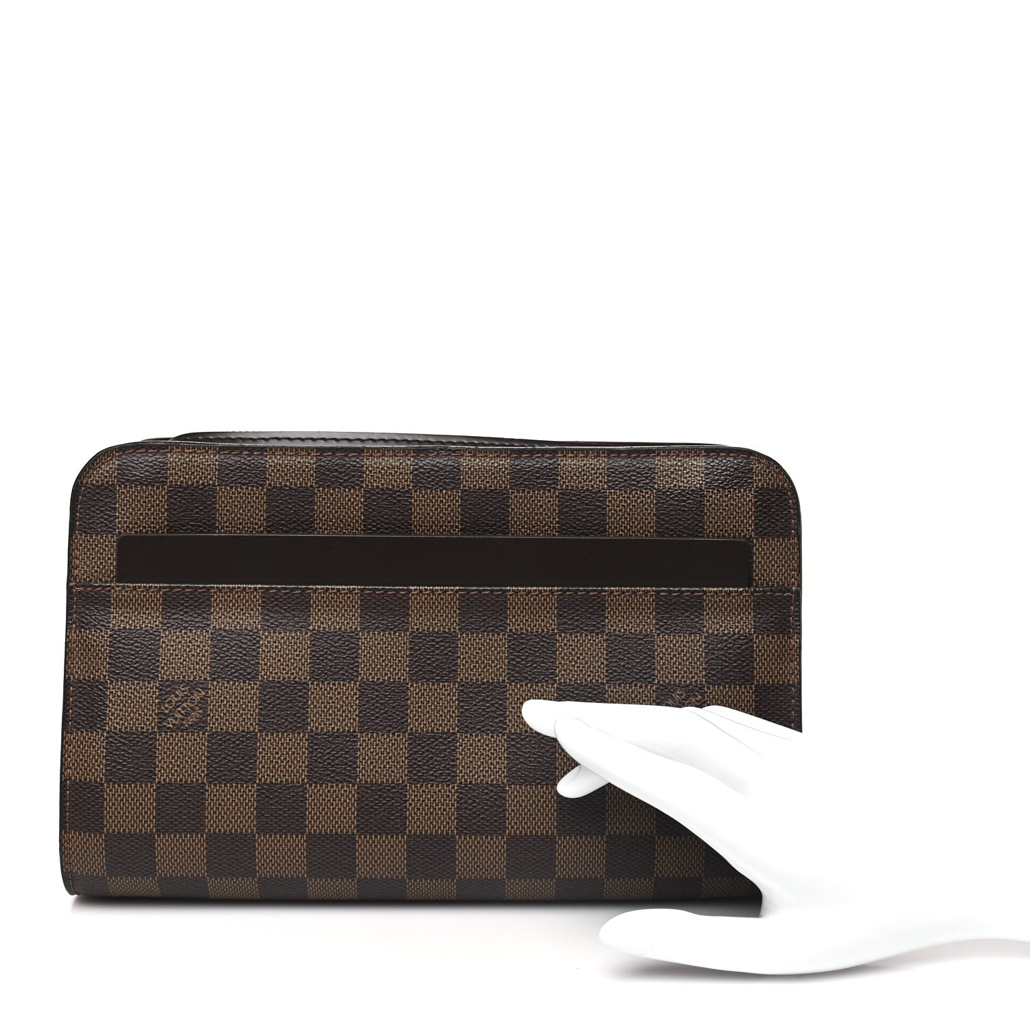 Louis Vuitton Damier Ebene Pochette Saint Louis Clutch 2 of 7