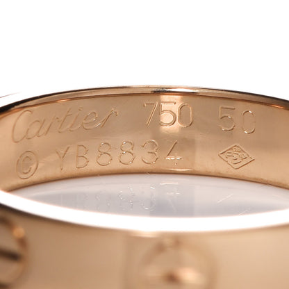 Cartier 18K Yellow Gold 3.5mm LOVE Wedding Band Ring 50 5.25 4 of 5