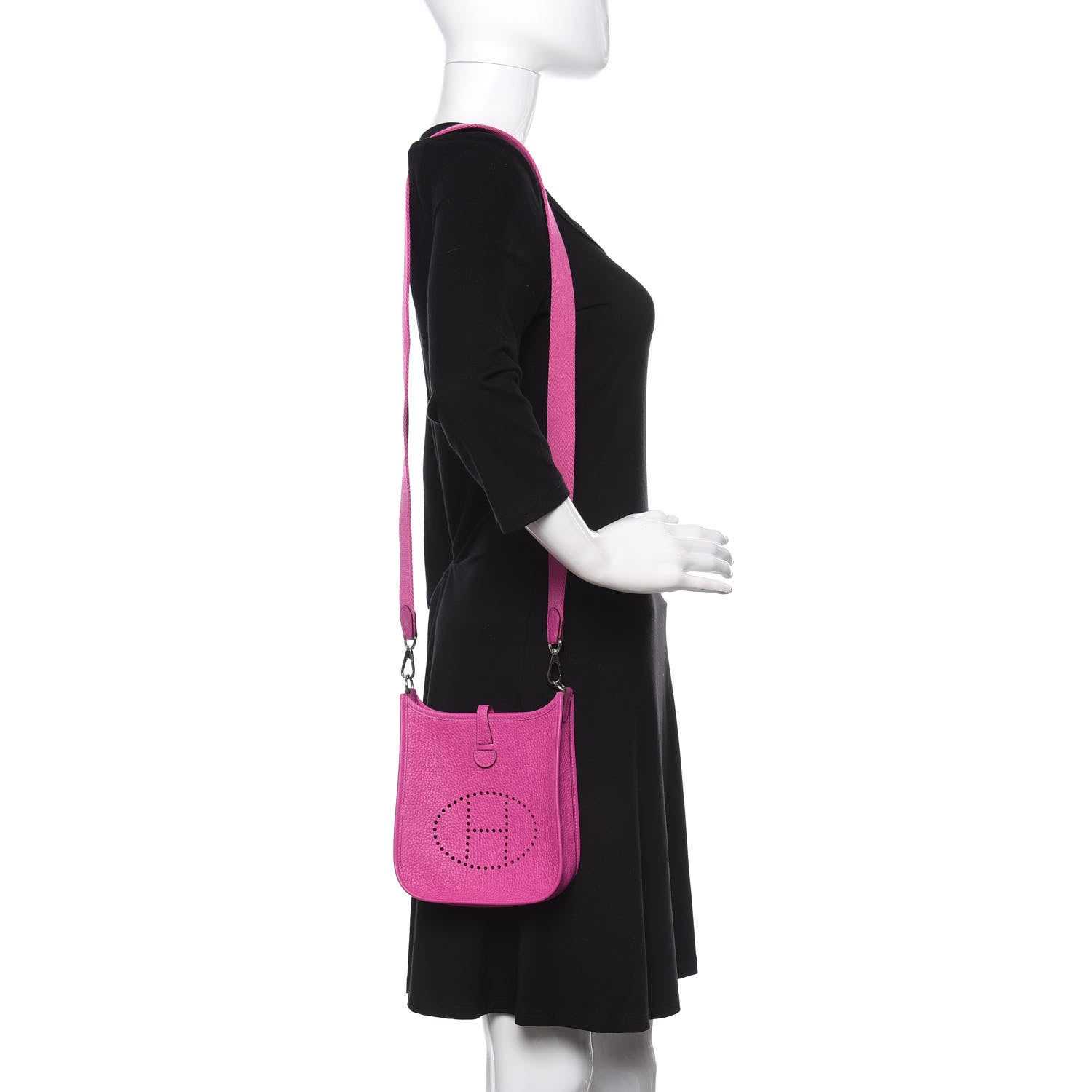 Hermes Taurillon Clemence Evelyne TPM Magnolia 2 of 11