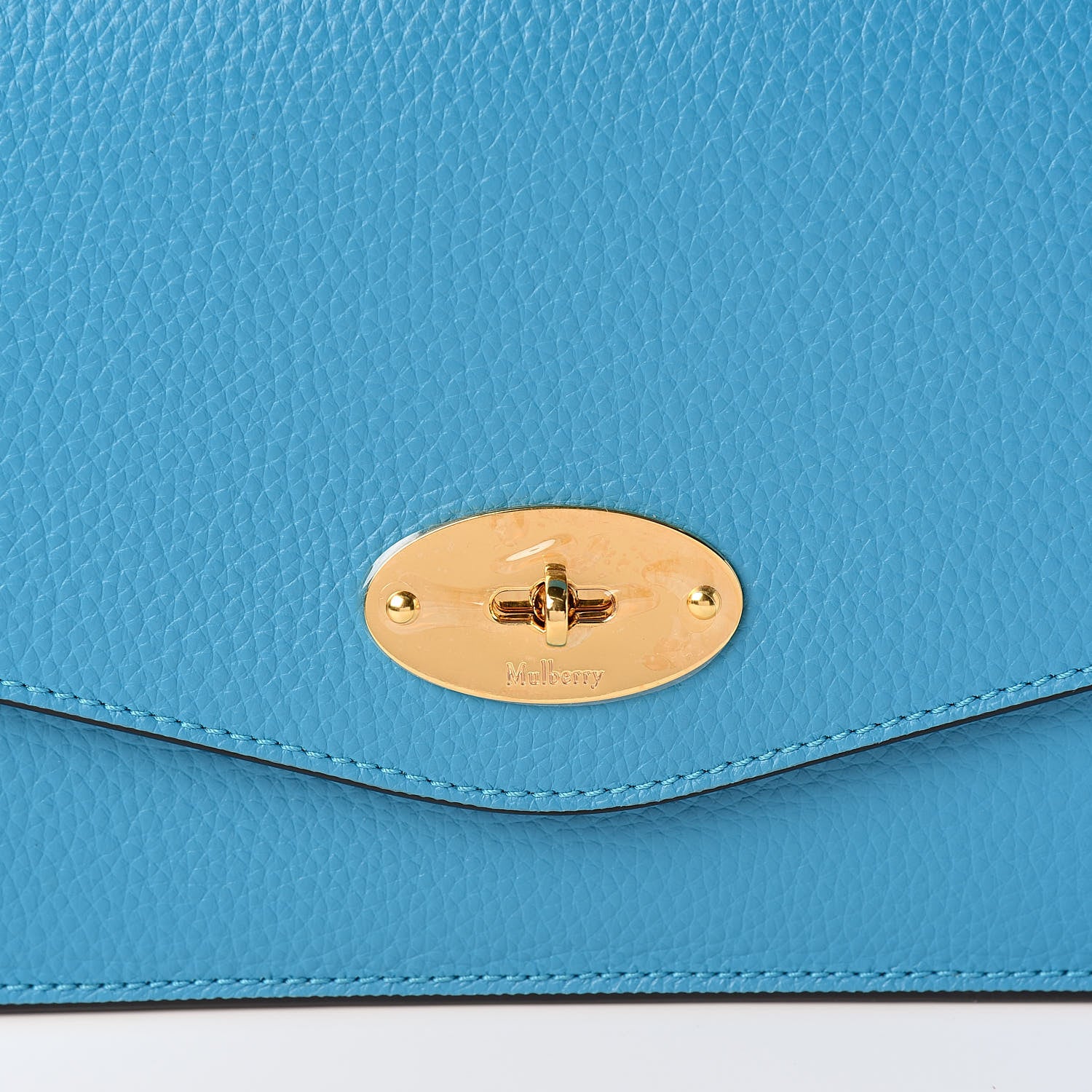 Mulberry Classic Grain Calfskin Medium Darley Azure 9 of 9