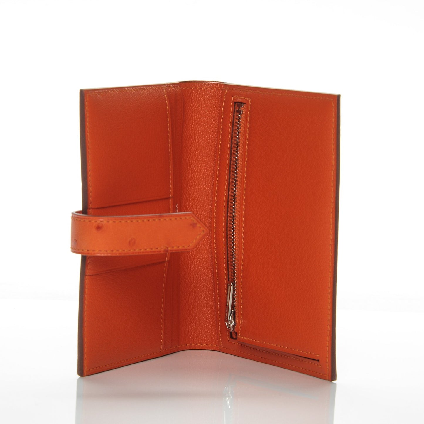Ostrich Bearn Compact Wallet Orange