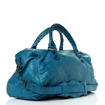 Balenciaga Chevre Classic Hardware Twiggy Aquamarine 2 of 10