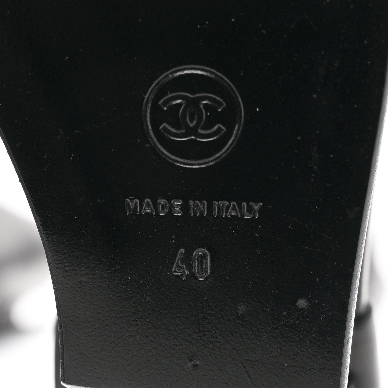 Chanel Calfskin CC Over The Knee Boots 40 Black 7 of 14