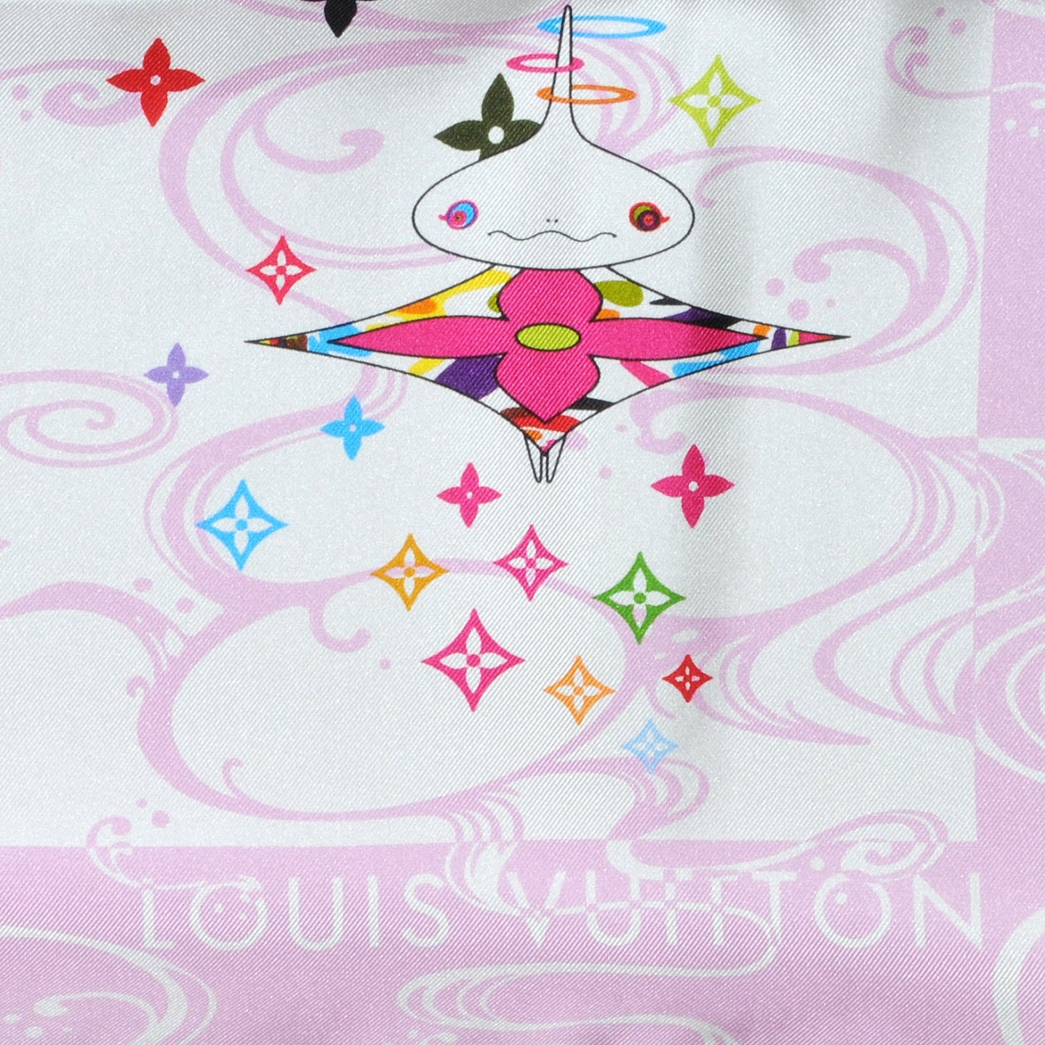 Louis Vuitton Silk Murakami Multicolor Boyfriend Wave Scarf 1 of 6