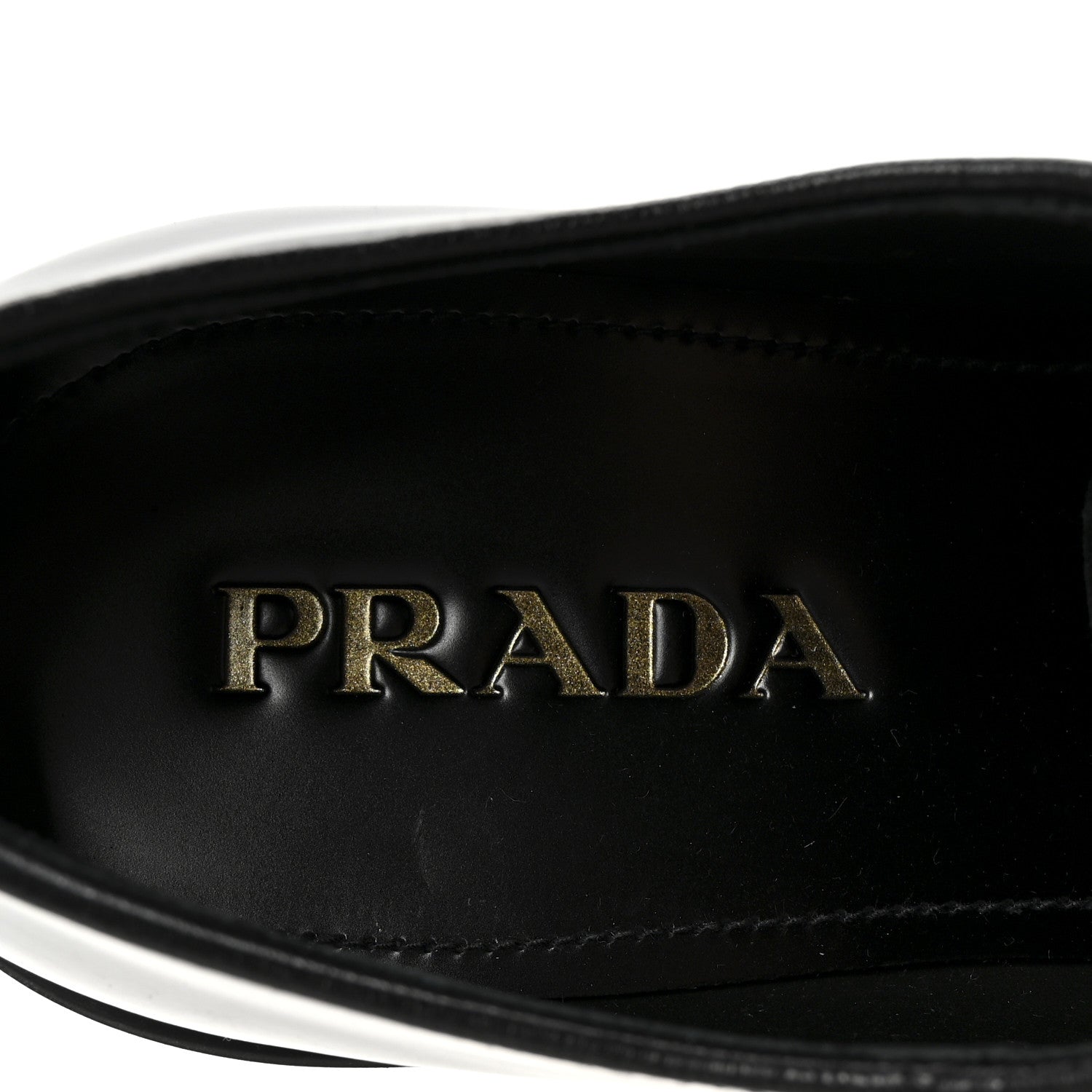 Prada Spazzolato Mens Derby Loafers 8 Black 8 of 9