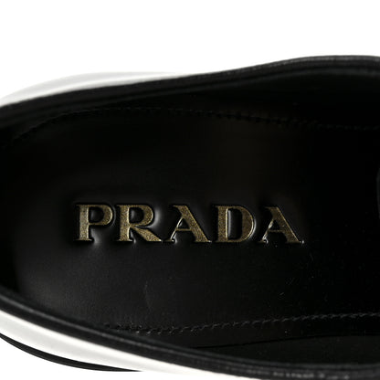 Prada Spazzolato Mens Derby Loafers 8 Black 8 of 9