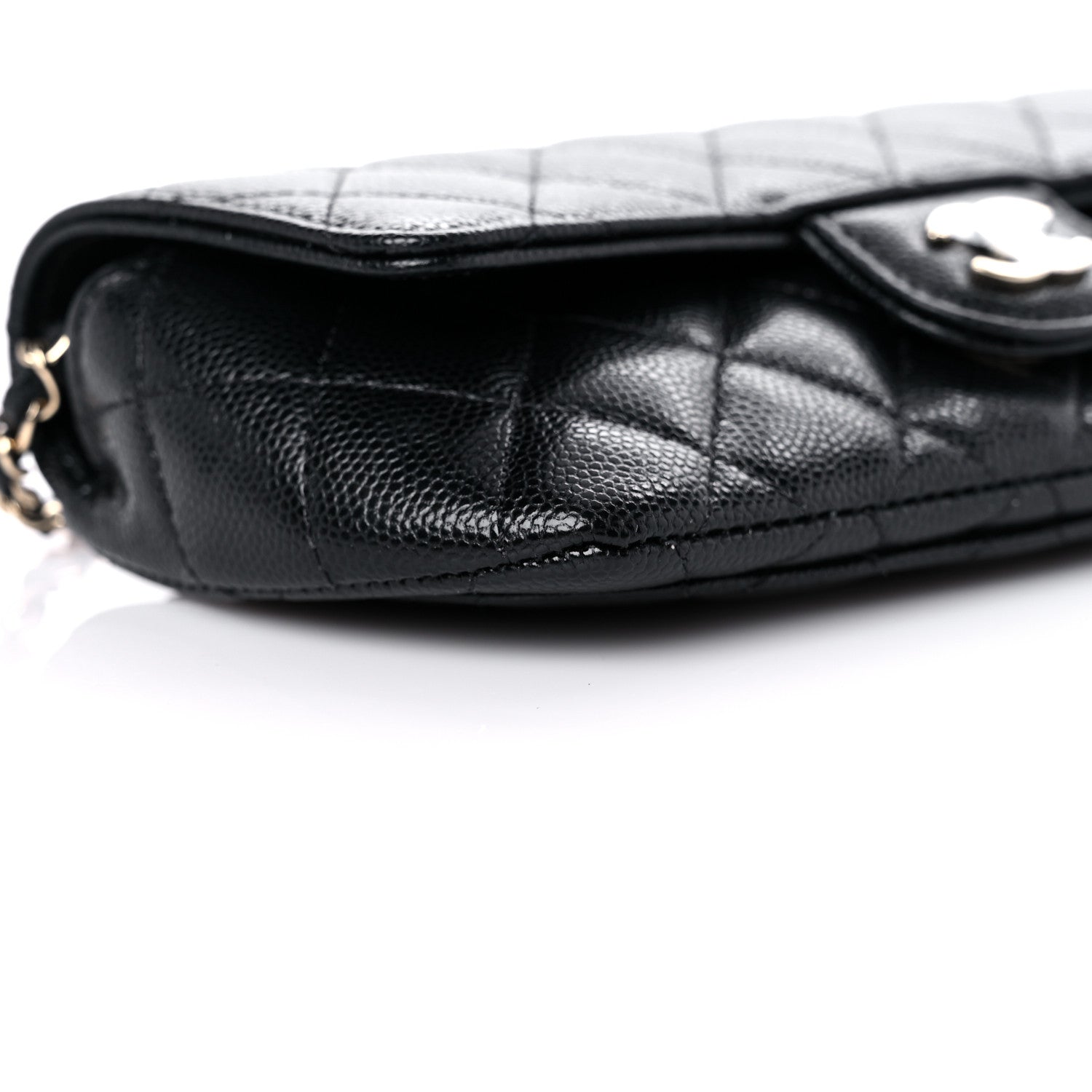 Chanel Caviar Quilted Glasses Case With Chain Black 9 of 11