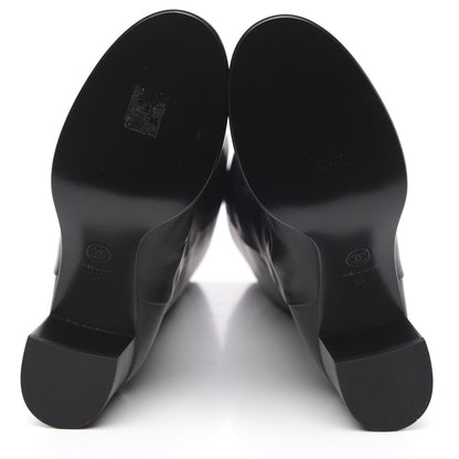 Chanel Calfskin CC High Boots 40 Black 5 of 6