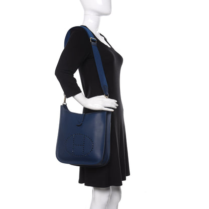 Hermes Epsom Evelyne III PM Bleu Saphir 2 of 10