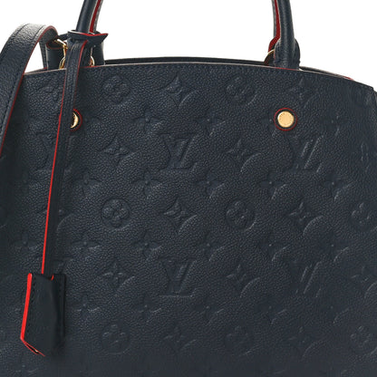 Louis Vuitton Empreinte Montaigne MM Marine Rouge 7 of 9