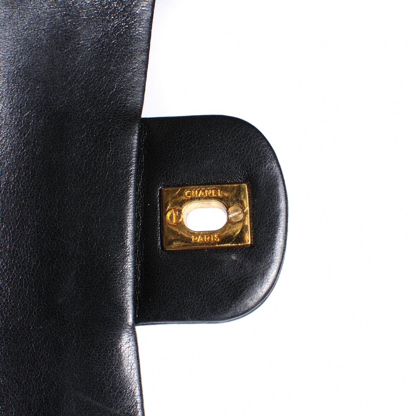 Lambskin Small Double Flap Black