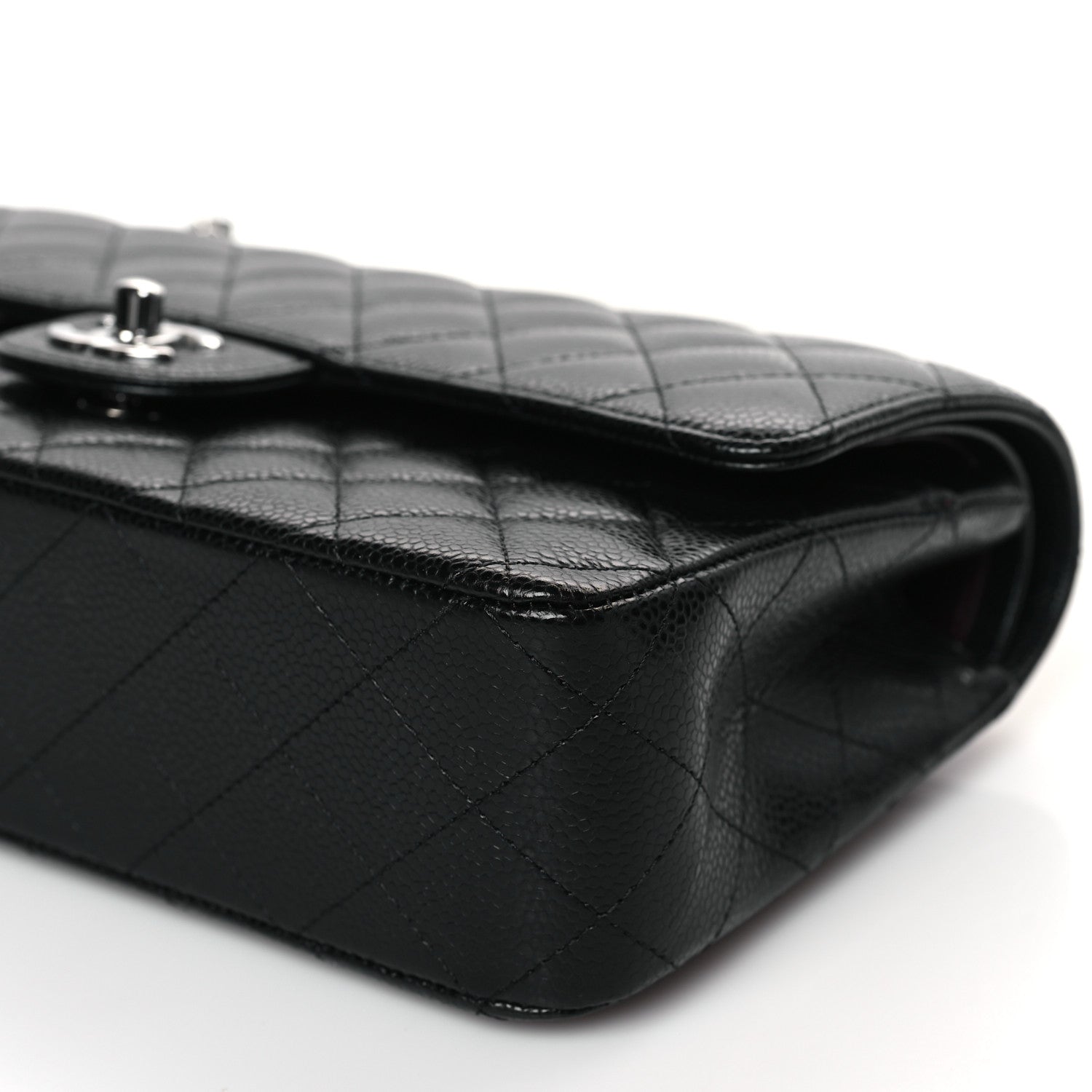 Chanel Caviar Quilted Medium Double Flap Black 8 of 9