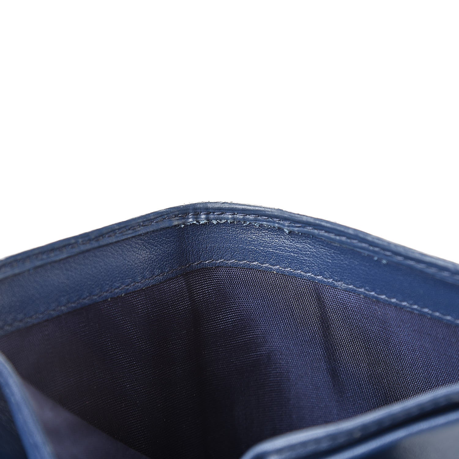 Prada Vitello Move Bi-Fold Wallet Bleuette 13 of 15