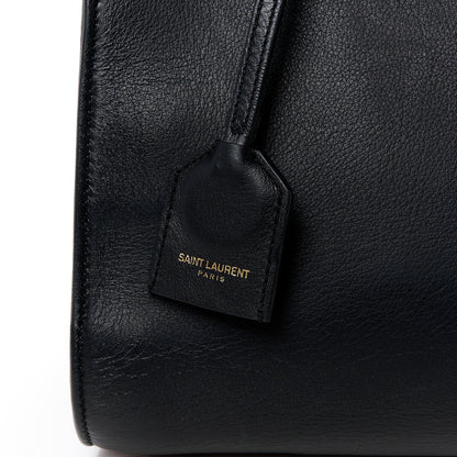 Saint Laurent Smooth Calfskin Small Monogram Cabas Black 8 of 11